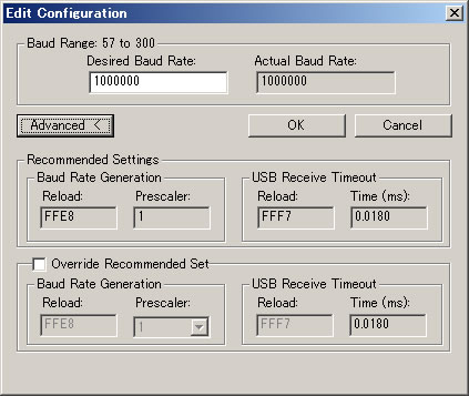 CP2102 Baud2